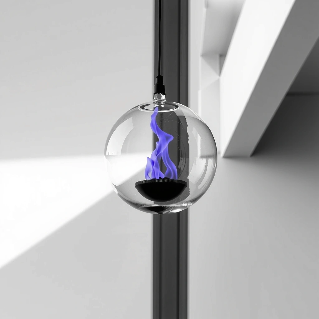 Flame inside data vessel